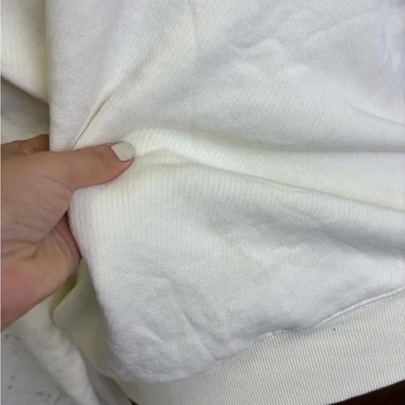 PARKE Classic Mockneck Off white Sweatshirt Oversized S/M - Picture 5 of 10